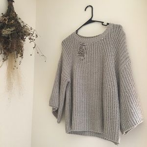 Size S destroyed oversized sweater
